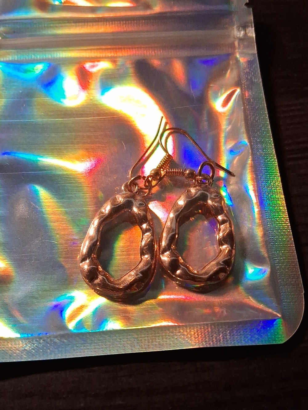 Gold Organic Hook Drop Earrings - Women Jewelry